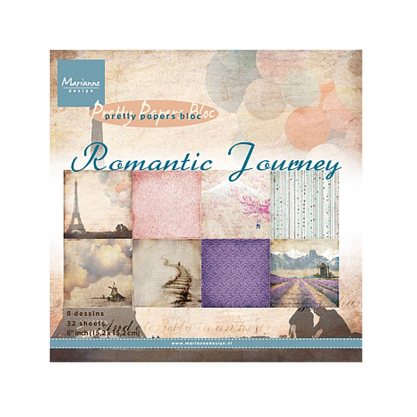 Pretty papers bloc Marianne Design Romantic Journey