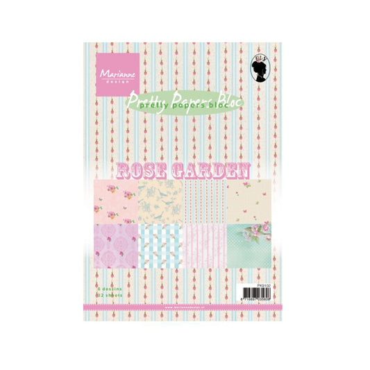 Pretty papers bloc Marianne Design Rose garden