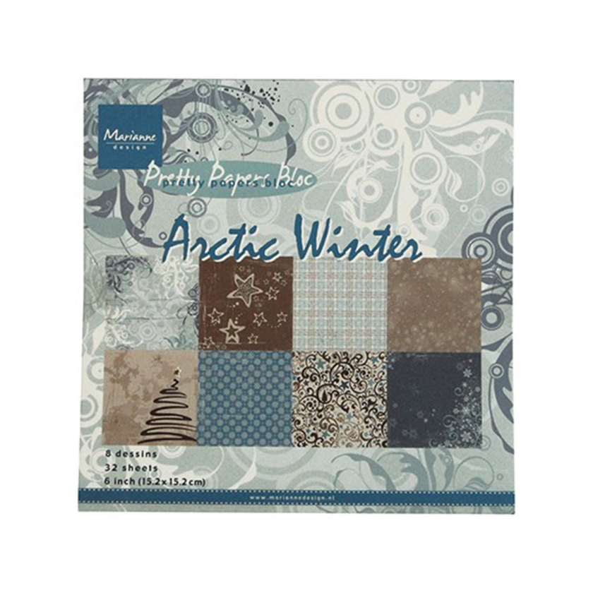 Pretty papers bloc Marianne Design Artic winter