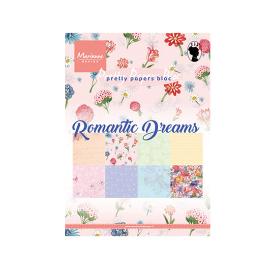 Pretty papers bloc Marianne Design Romantic dreams