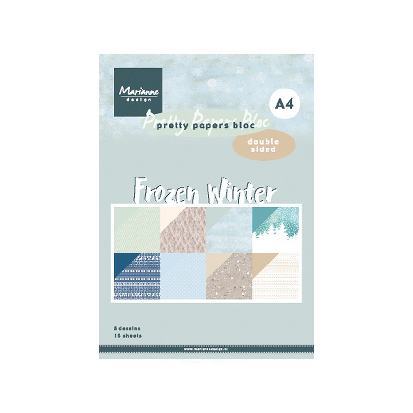 Pretty papers bloc Marianne Design Frozen winter