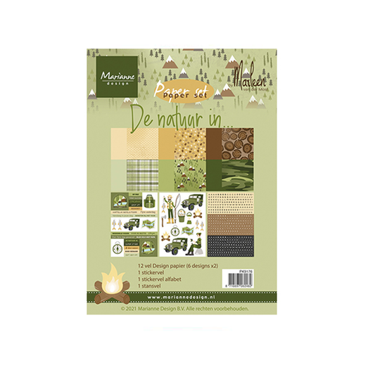 Marianne design Paper set De natuur in by Marleen