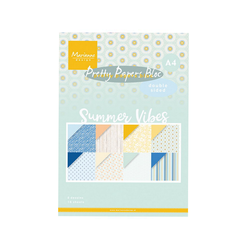 PK9179. Pretty papers bloc. Marianne Design. Summer vibes. jej hobby