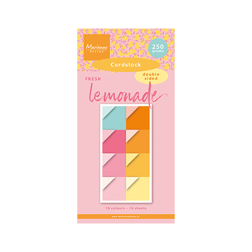 PK9191, Marianne Design, Cardstock, Fresh Lemonade, jej hobby