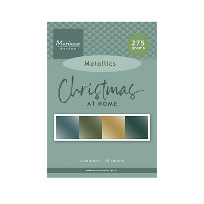 PK9194 Paper Pad, Christmas at home metallics