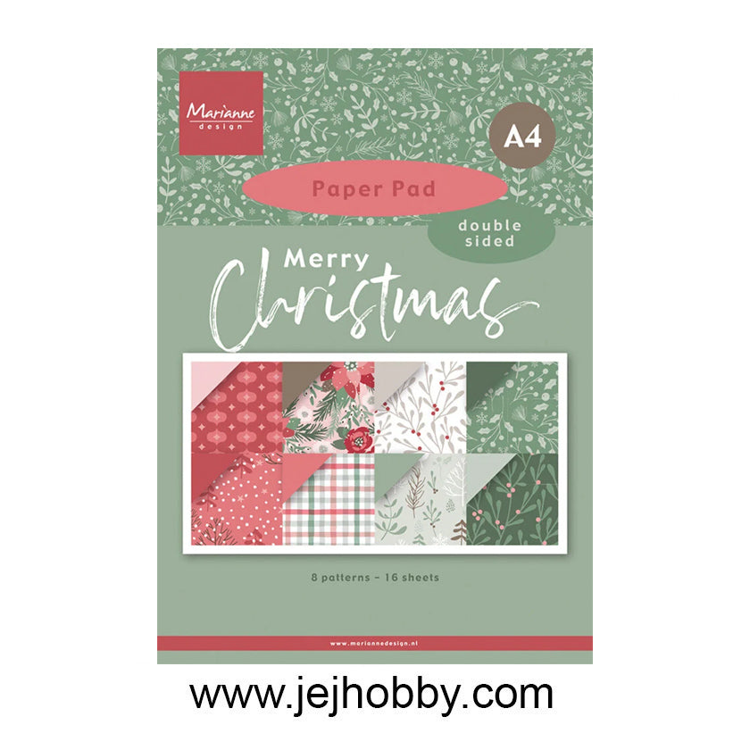 PK9217, Merry Christmas, Marianne Design, jej hobby