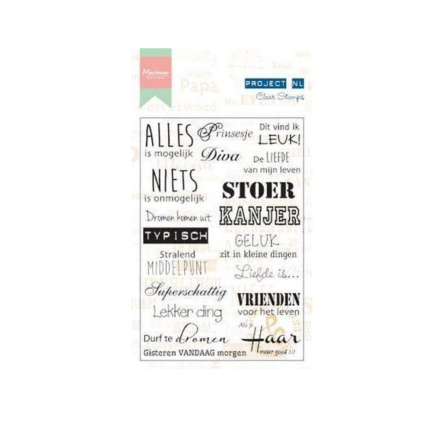 Clear stamps Marianne design Project NL
