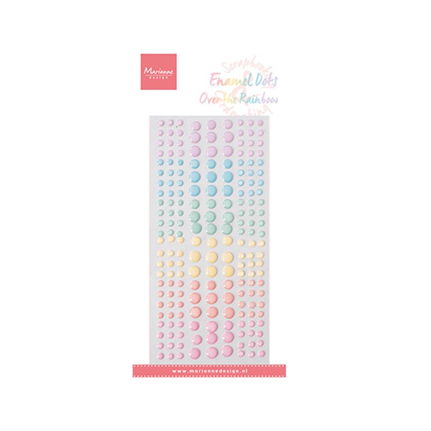 PL4532. Marianne Design. Enamel dots. Over the rainbow. jej hobby