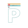 PS8148 Craft stencil letter P van Marianne design is een tekenstencil voor hobby