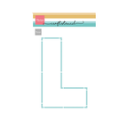 Marianne Design Craft Stencil - L Letter