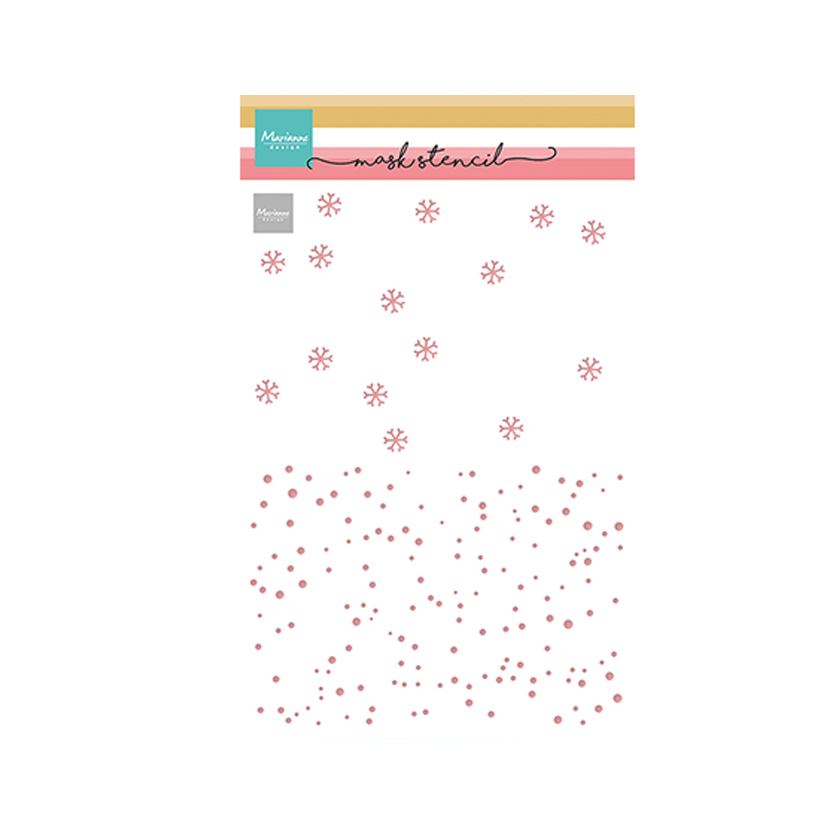 PS8169, Marianne design, Mask stencil, 2 layer snow, jej hobby