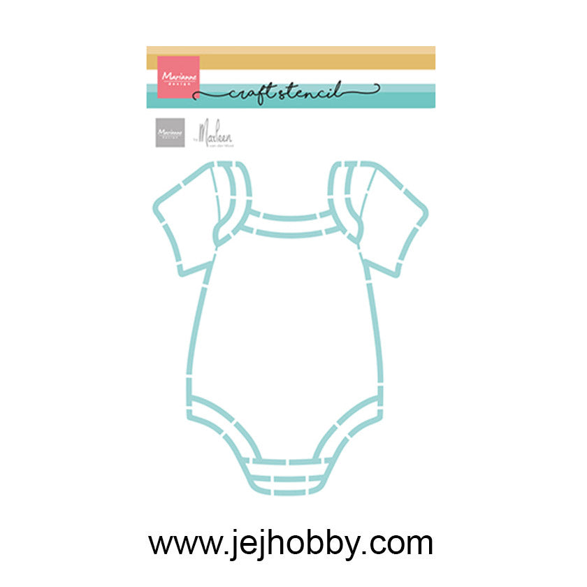 PS8177 Onesie by Marleen van  Marianne design. Dit is een stencil voor hobby.