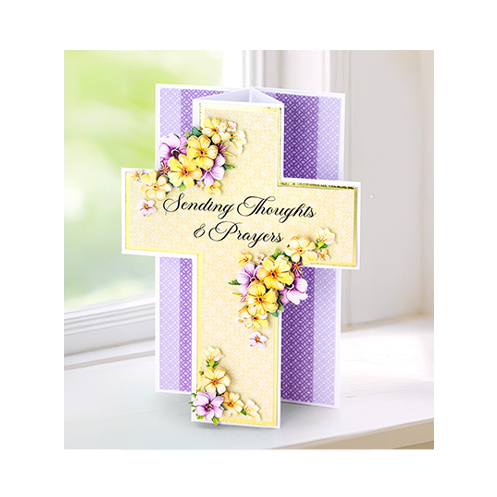 Voorbeeldkaart gemaakt van de Cross pop up cards van Katy Sue