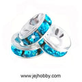 Rhinestone spacer blauw