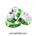 Rhinestone spacer groen