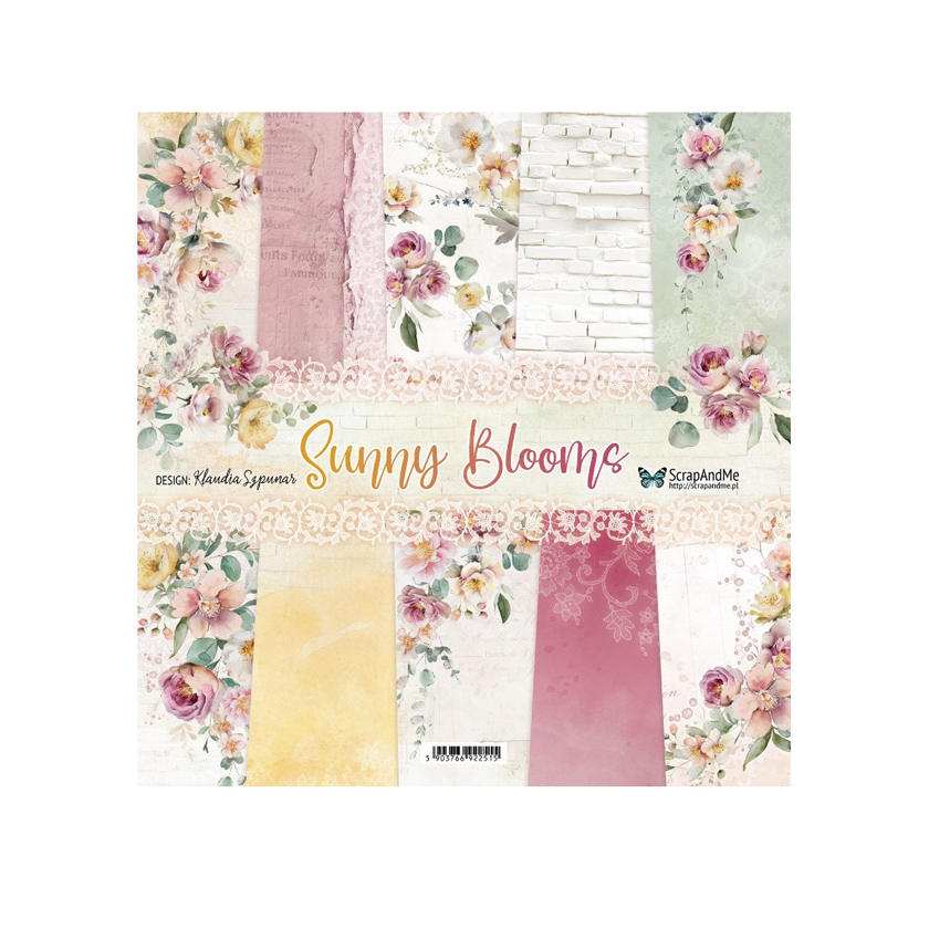 SB-11, Scrap and Me , sunny blooms, paper pad, jej hobby