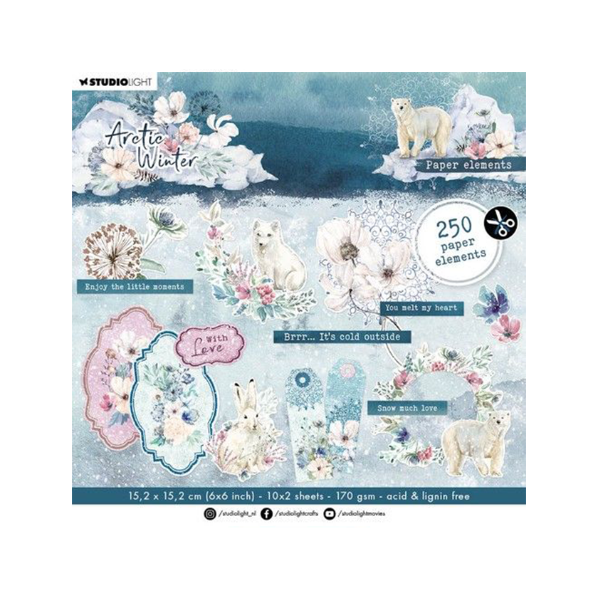 SL-AW-DCB68, Studio light, die cut, artic winter jej hobby