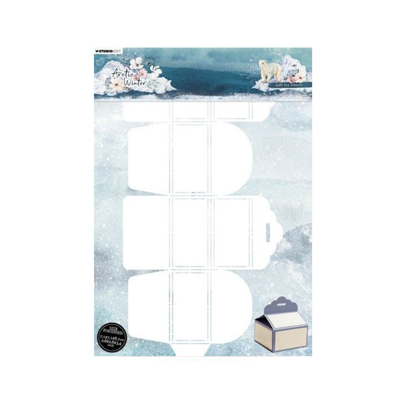 Studio Light gift box Stencil Artic Winter