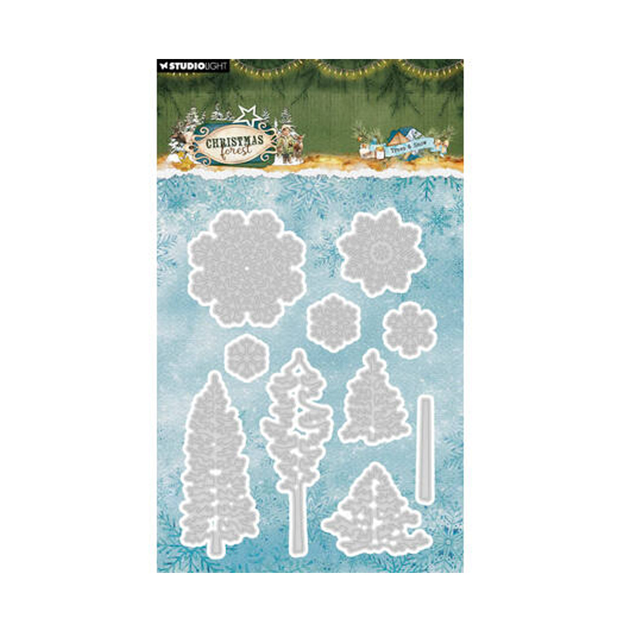 SL-CF-CD1113 Christmas Forest Trees and snow stansmal van Studio Light, Jej-hobby