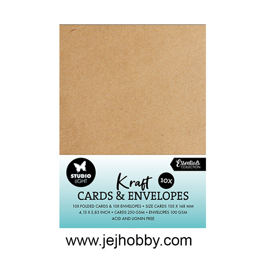 Cards & Envelopes kraft 10,5 x 14,8 cm