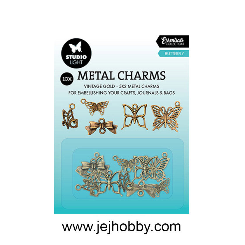 SL-CO-CHARM02, Metal Charms Butterfly, Studio Light, jej hobby