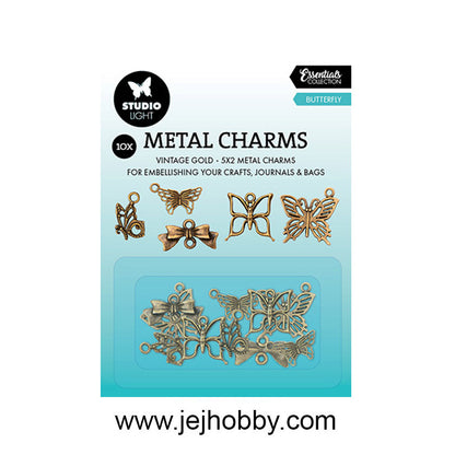 SL-CO-CHARM02, Metal Charms Butterfly, Studio Light, jej hobby