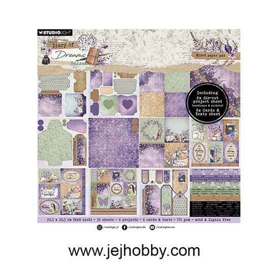 MPP296 Mixed Paper Pad Envelopes Diary of Dreams