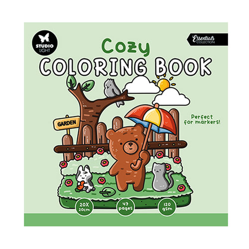 SL-ES-CB04 Coloring book Cozy  van Studio Light voor het kleuren met markers