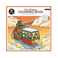 Studio Light Essentials Cozy Christmas Coloring Book Polar Magic (SL-ES-CB12) met pinguïns in een slee-trein met cadeaus op de cover