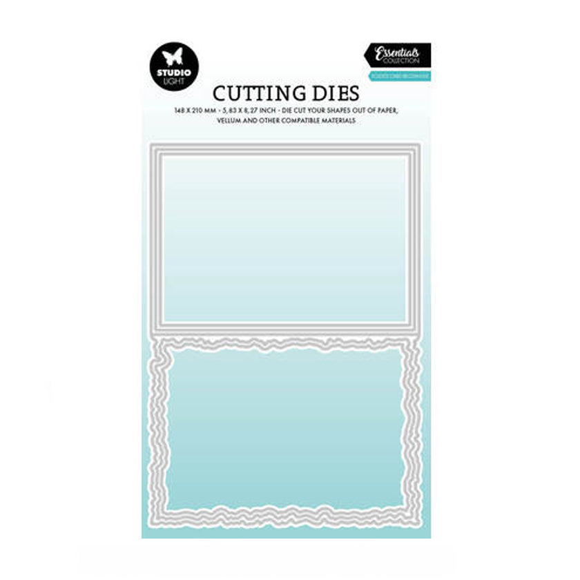 SL-ES-CD1085, Torn Edge Cardshape rectangle, studio light, jej hobby