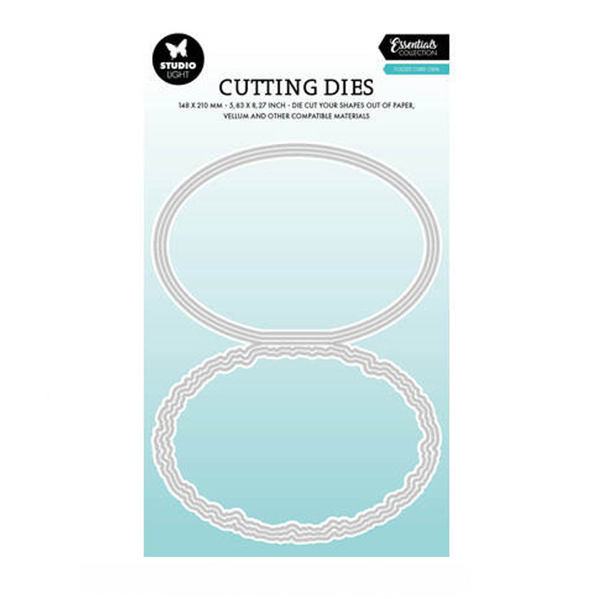SL-ES-CD1087, Torn Edge Cardshape oval, studio light, jej hobby