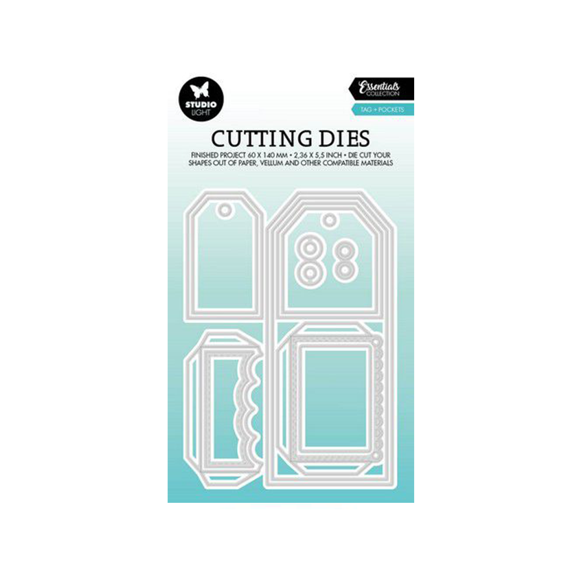 SL-ES-CD581, Studio Light, essentials, cutting dies, tag pockets, jej hobby