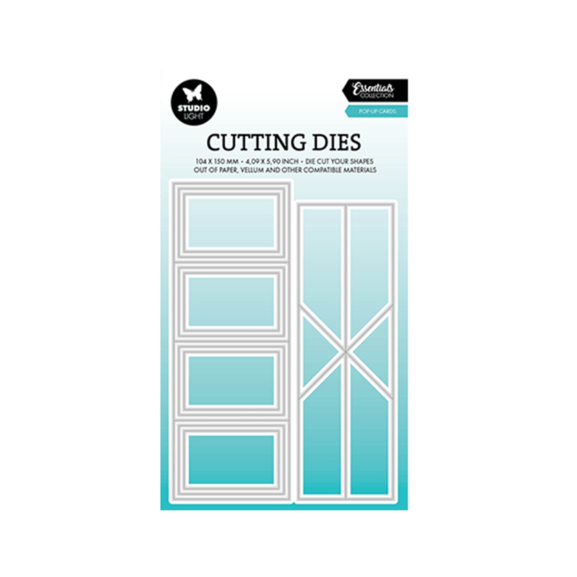 SL-ES-CD809, Studio light, Cutting Die, Pop up cards Essentials, jej hobby