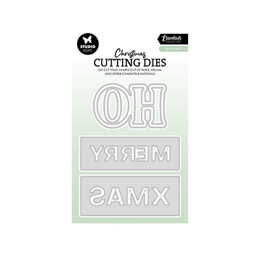 SL-ES-CD846, Studio Light, cutting dies, Festive texts, jej hobby
