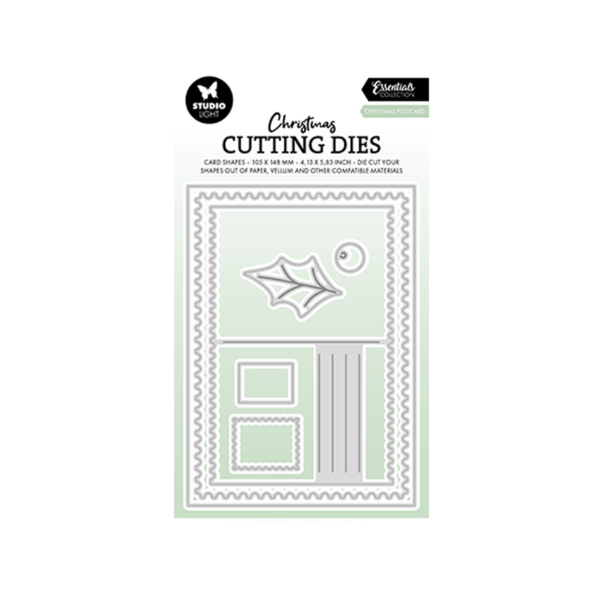 SL-ES-CD847, Studio Light, cutting dies, Christmas postcard, jej hobby