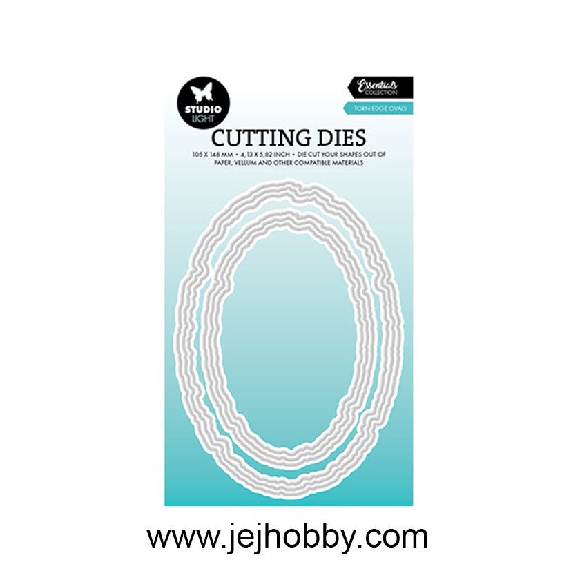 CD915 Torn edge ovals