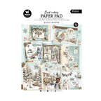 Studio Light Essentials Card Making Paper Pad Rustic Winter CMP45 A4-blok met voorgestanste afbeeldingen voor het maken van 12 winterkaarten.