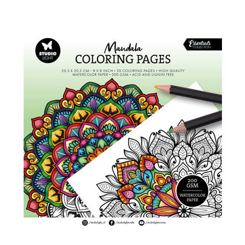 SL-ES-CP460 mandala kleurboek van Studio Light voor kleuren en hobby