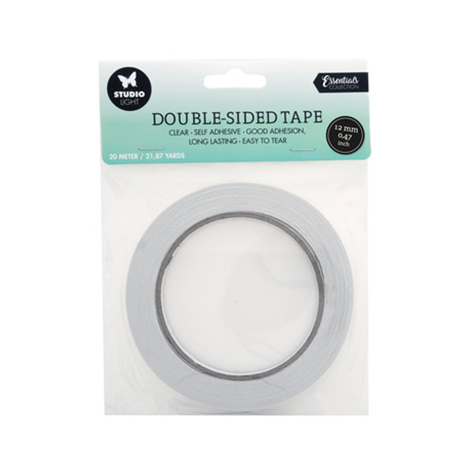 SL-ES-DATAPE04 Double sided adhesive tape 12mm van Studio light is een dubbelzijdige tape voor hobby
