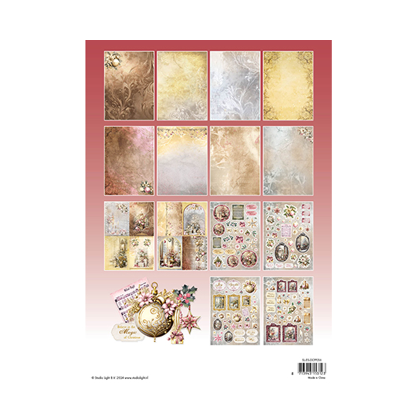 DCPP216 die cut designer romantic Christmas