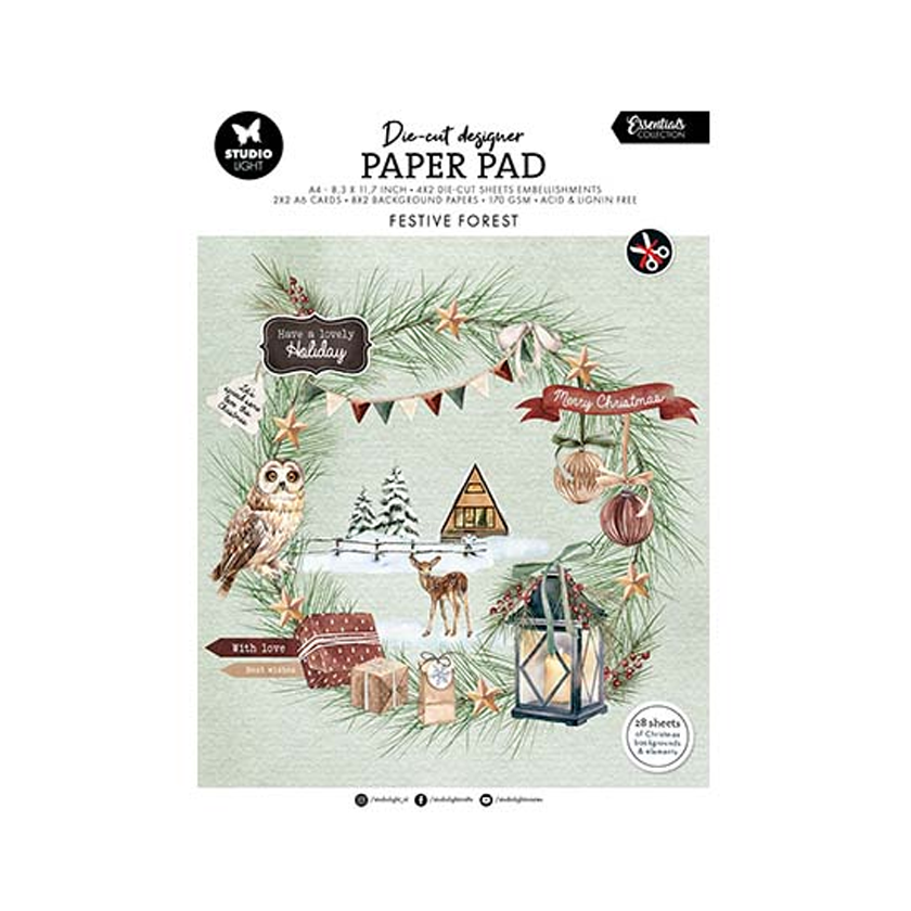 SL-ES-DCPP219, Studio Light, die cut designer, Festive forest, jej hobby