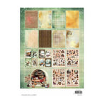 Studio Light Essentials Die-Cut Designer Paper Pad Warm Winter DCPP510 A4-blok met meer dan 400 voorgestanste warme winterse afbeeldingen en achtergrondvellen.