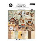Studio Light Essentials Die-Cut Designer Paper Pad Warm Winter DCPP510 A4-blok met meer dan 400 voorgestanste warme winterse afbeeldingen en achtergrondvellen.