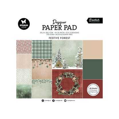 Studio Light Paper Pad Festive Forest