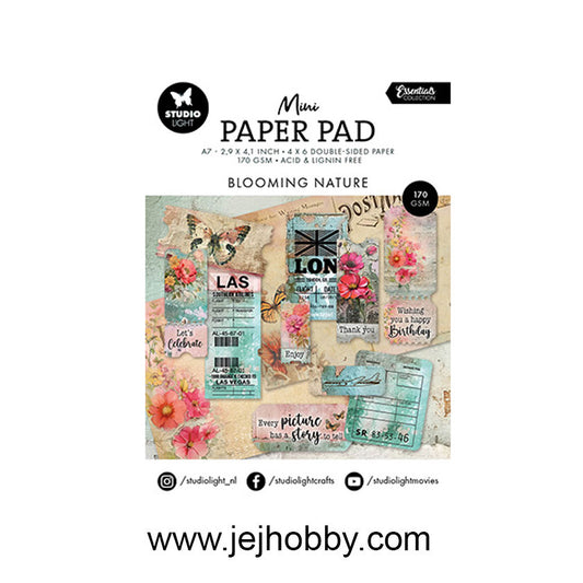 mini paper pad blooming nature