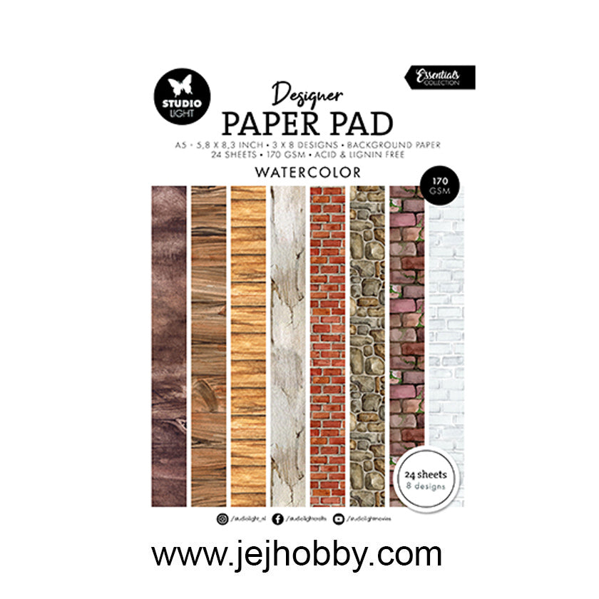 SL-ES-DPP330, Watercolor designer paper pad, jej hobby