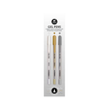 Studio Light gel pennen wit, goud en zilver