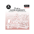 SL-ES-PE14, studio light, papieren elementen, Christmas Rose gold sentiments, jej hobby
