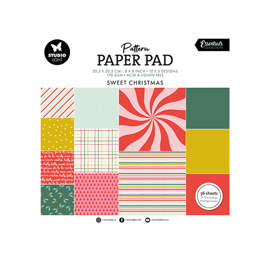 SL-ES-PPP199, Studio Light, Paper Pad Sweet Christmas, jej hobby