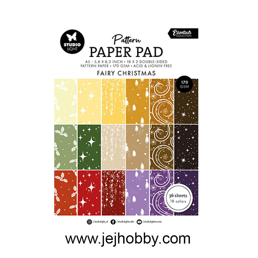 SL-ES-PPP342, Pattern paper pad Fairy Christmas, Studio Light, jej hobby